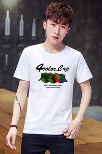 2021男士跑量夏季新款短袖T恤时尚印花男时尚4002-T5511图片