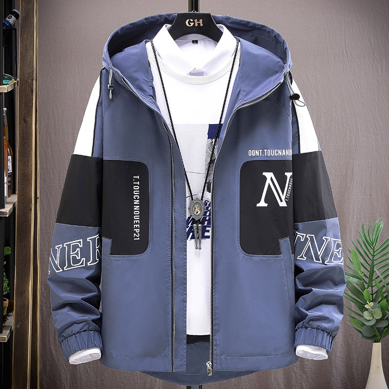 2021新男士潮流百搭春季连帽夹克青少年上衣4002-JK2110-P58,男装夹克,星座1018