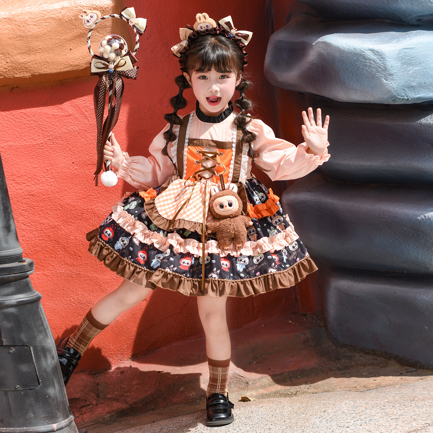 拉布布cos服迪士尼游园穿搭