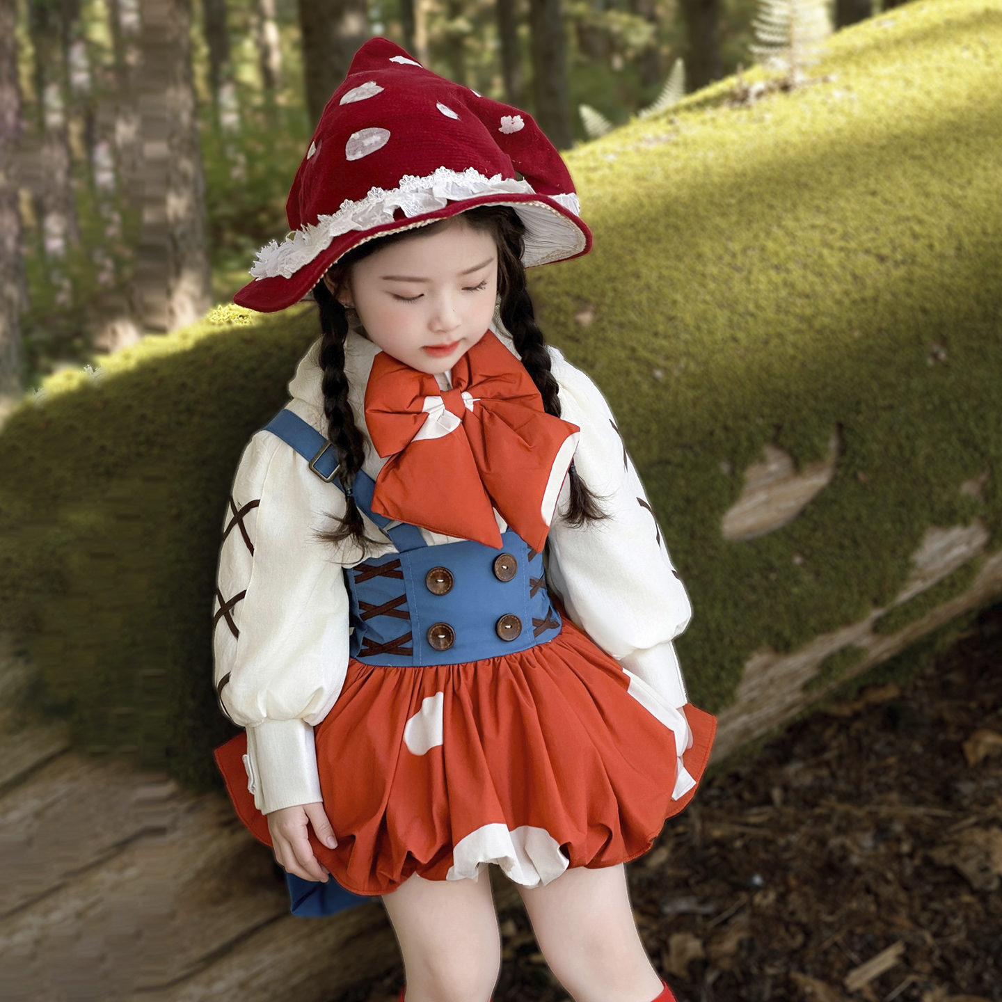 绿野仙踪洛丽塔小红帽蘑菇裙