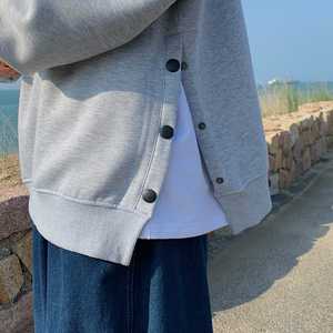 B266-WY-210-P55 21秋 原创新款休闲开叉宽松潮流印花套头卫衣图片