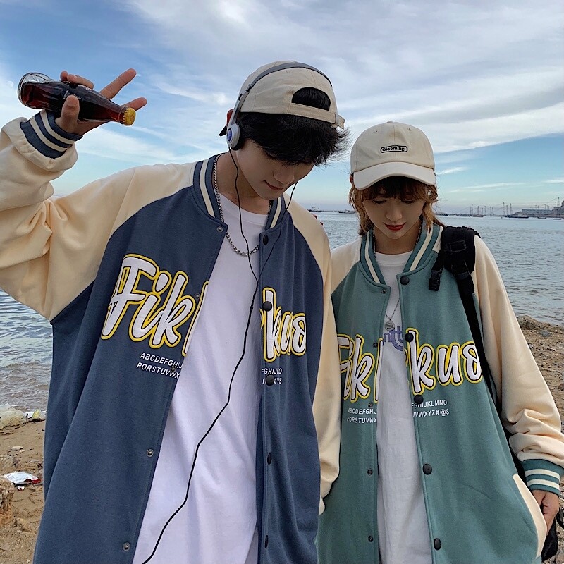 402-5-WY-202-P6522春潮字母刺绣印花宽松vibe棒球服情侣外套,女装短外套,星座B257-1