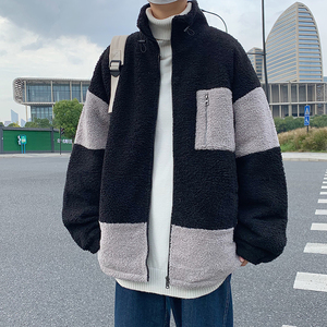 B266-WY-702-P125 原创简约休闲拉链羊羔毛加厚宽松棉衣棉袄图片
