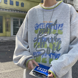 B266-WY-212-P4522春原创设计休闲印花宽松套头卫衣，男装卫衣，星座B257-1