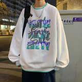 B266-WY-212-P4522春原创设计休闲印花宽松套头卫衣，男装卫衣，星座B257-1