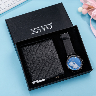 New Quartz Wristwatch Bracelet Gift Set For Men Boyfriend