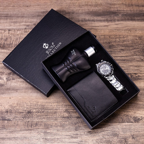 Boutique gift set belt   Wallet   tie  PERFUME  quartz watch