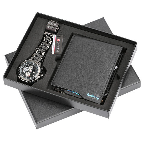 New Quartz Wristwatch Bracelet Gift Set For Men Boyfriend