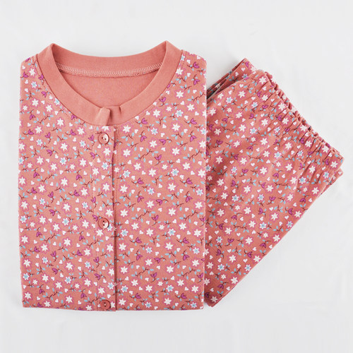 女士开衫秋衣秋裤套装加大码