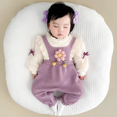 公主外出服爬服 新生儿超萌衣服女宝宝秋季 婴儿连体衣秋装 纯棉套装