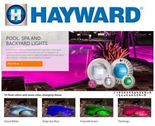 LED ColorLogic系列 亨沃 美国 泳池 Hayward Spa水下灯