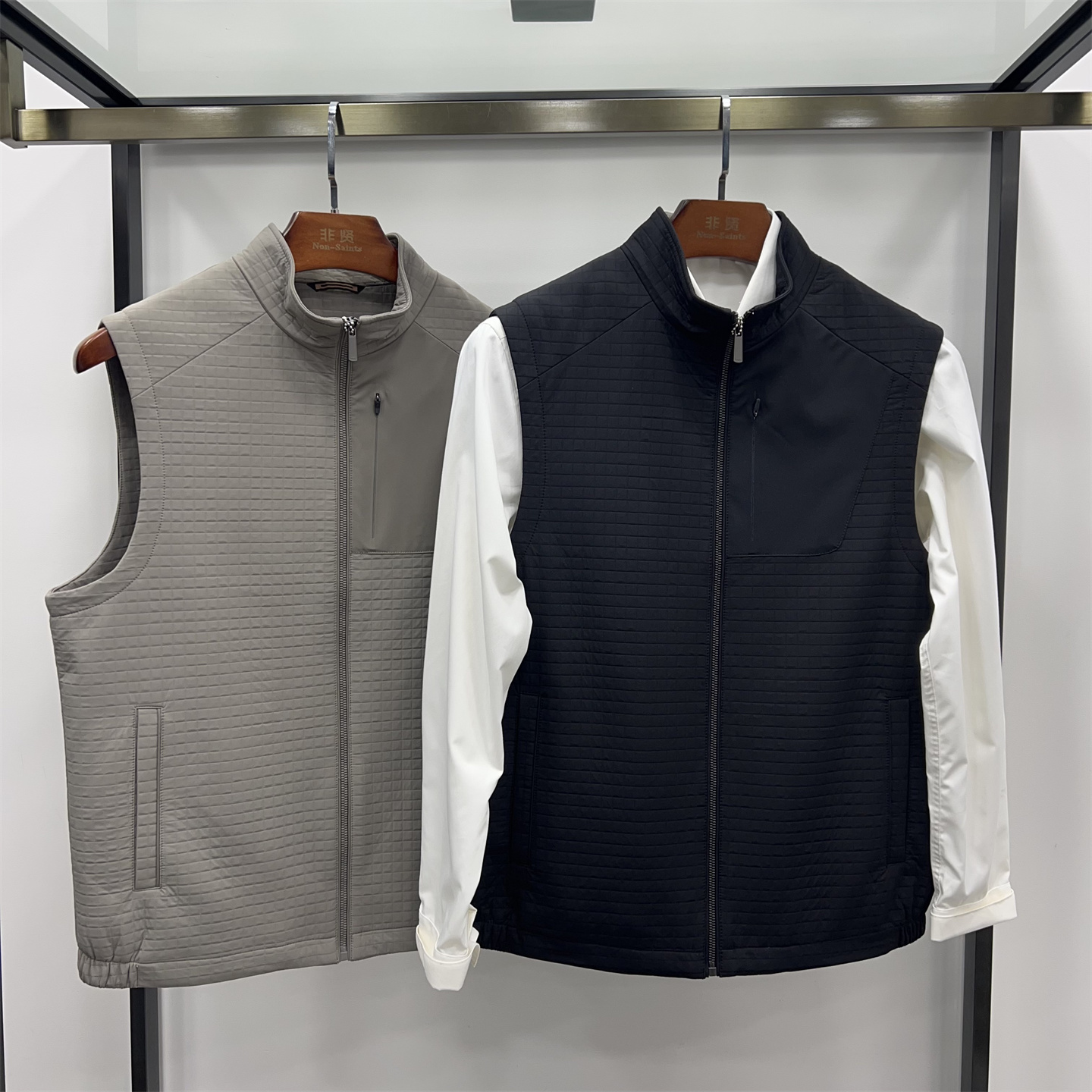 棉马甲男25年春秋新款休闲