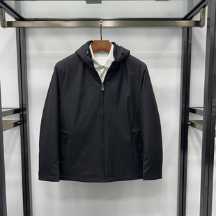 非贤赔钱清货黑色棉服秋冬男士可脱卸帽子夹克版棉衣短款保暖棉袄