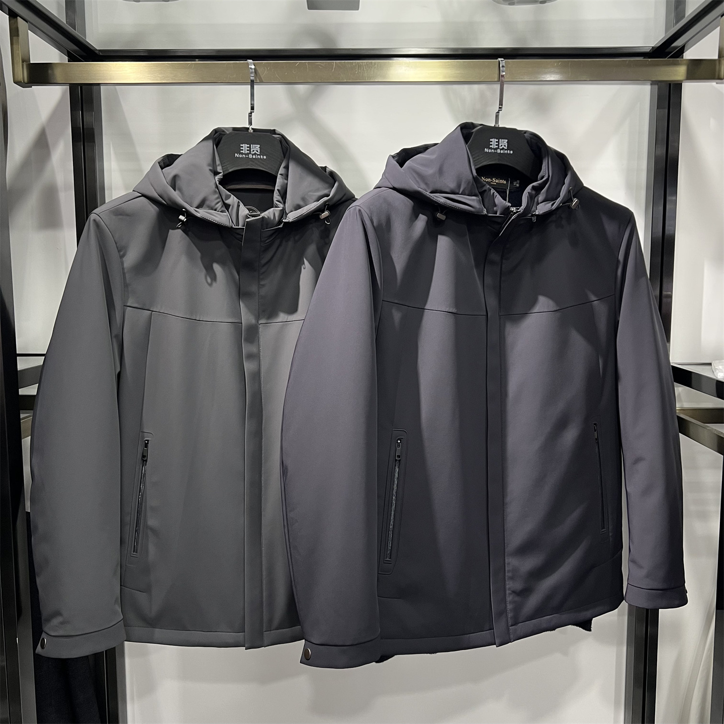 羽绒服男冬季新款商务休闲可脱卸