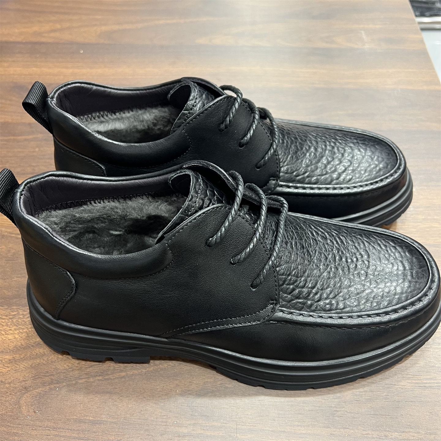 防寒男鞋冬季新品商务休闲牛皮