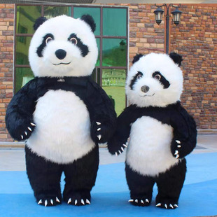 出租充气大熊猫玩偶毛绒男女可爱人偶租赁公仔