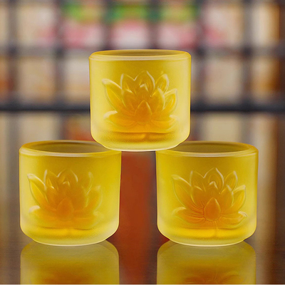 琉璃小坦杯家用桌面装饰茶杯