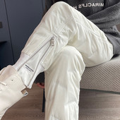 女外穿时尚 2024秋冬季 新款 白色羽绒裤 零下40度防寒女士棉裤