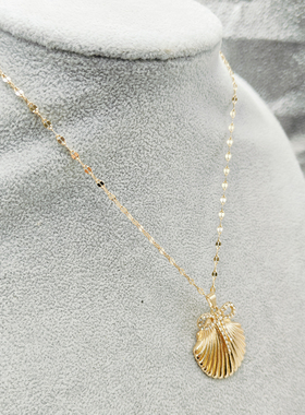 【项链】40CM+6CM延长项链时尚个性百搭锁骨链贝壳造型配饰H032