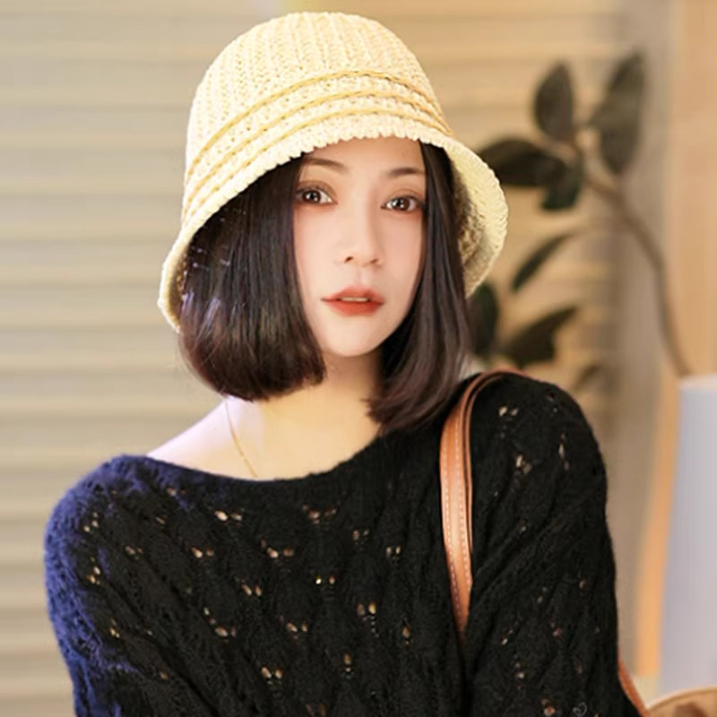 春夏季新款遮阳帽子女渔夫帽子