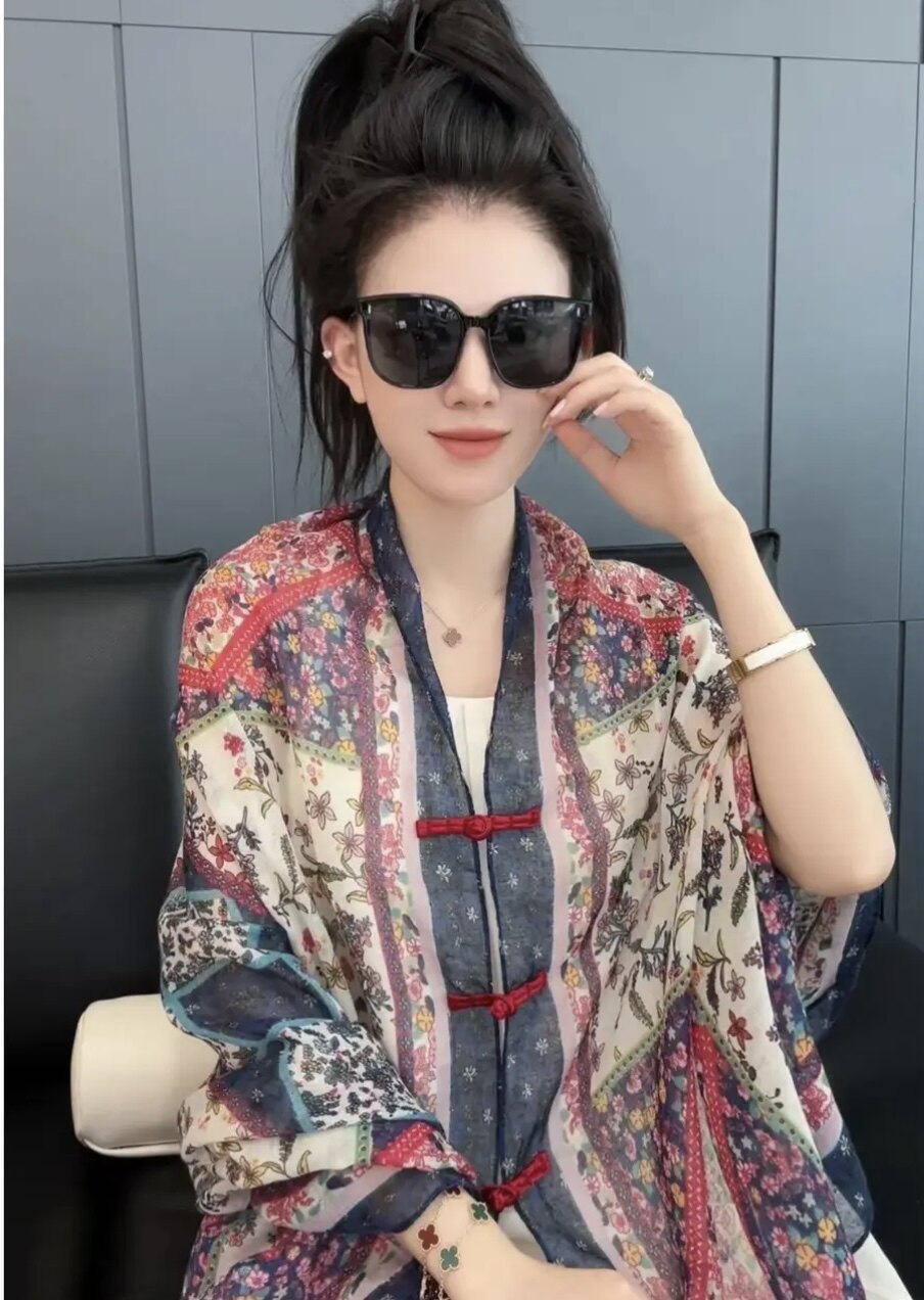 旅游防晒披肩女遮阳防晒丝巾时尚