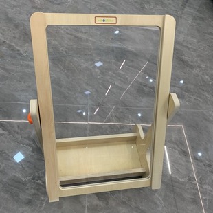 幼儿园早教美术立式绘画涂鸦板木制玩具跨栏交通标志光学魔块积木