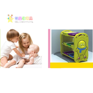幼儿园储物置物架儿童分类架书架儿童玩具收纳架塑料角落收拾架YQ