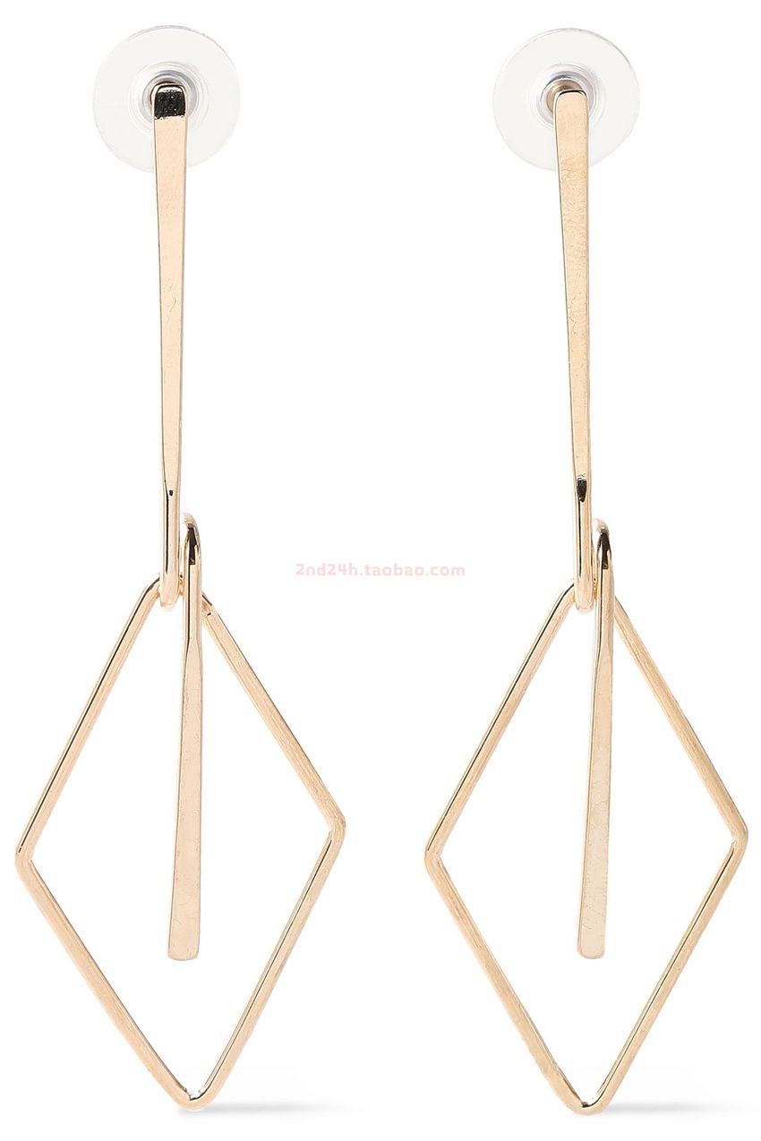 KJL 金色菱简约气质长款耳环耳饰耳坠