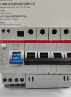 ABB漏电开关GSH204-D25漏电保护器GSH204 AC-D25/0.03 4PD型25A