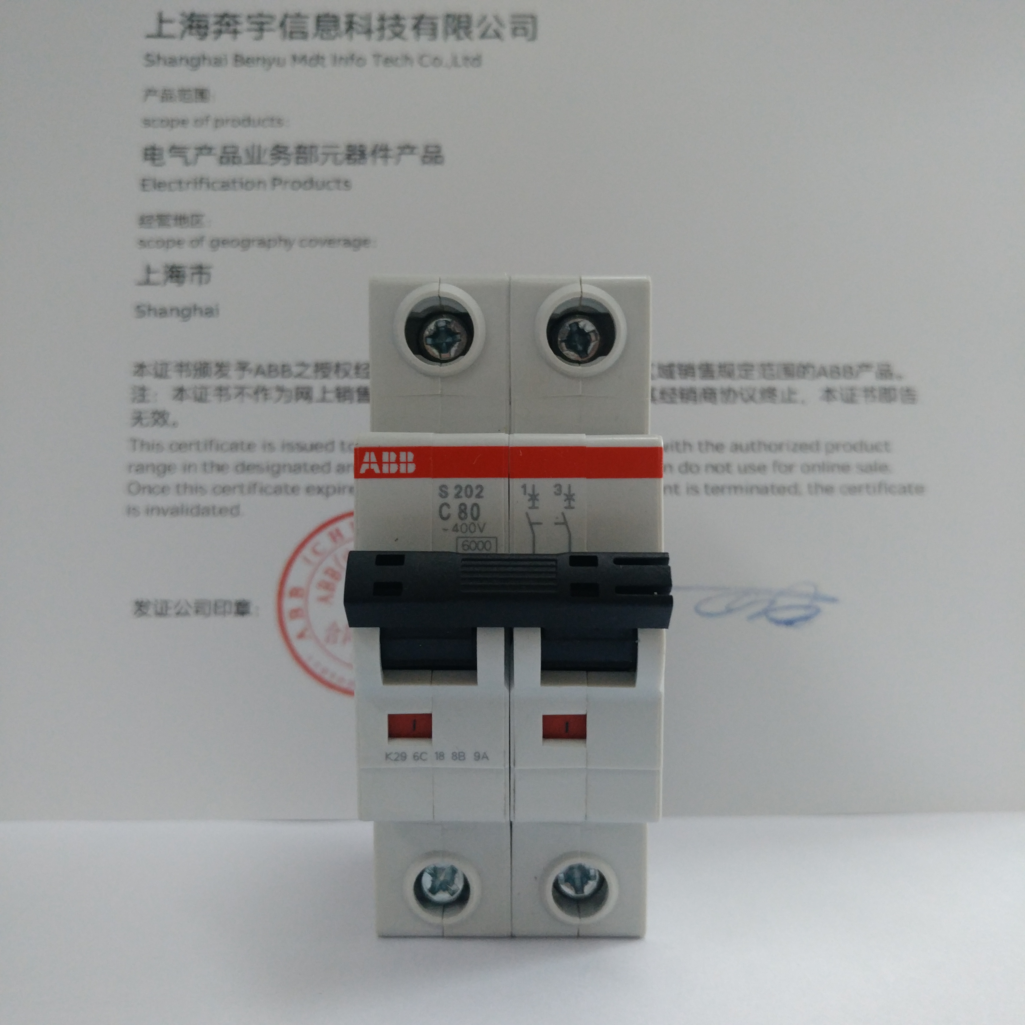 abb双进双出开关小型断路器