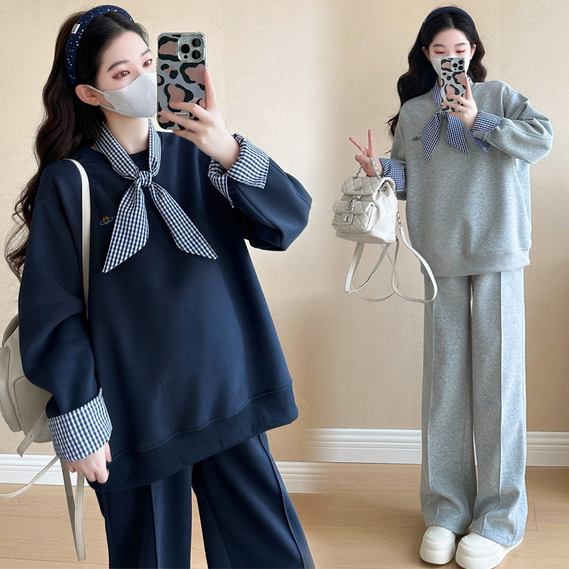 大码孕妇卫衣套装春秋新款长袖上衣休闲阔腿裤宽松两件套200斤潮,孕妇装/孕产妇用品/营养,套装,淘宝优惠券,粉丝福利购,淘宝优惠卷