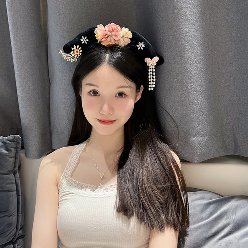 格格发箍宫廷风贵人旗头头箍网红甄嬛娘娘贵妃发卡成人洗脸头饰女