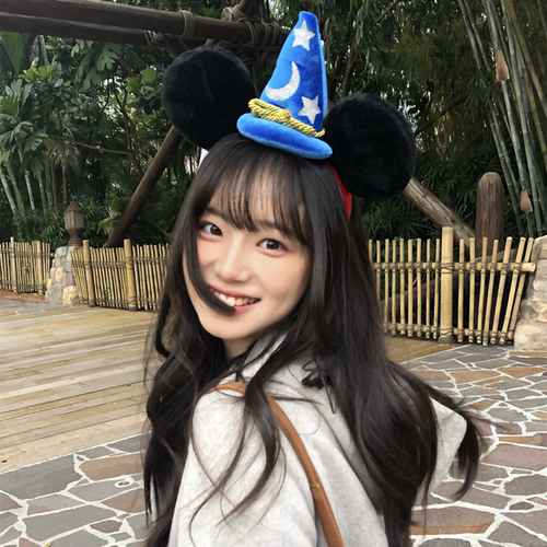 迪士尼发饰蓝色米奇魔法帽发箍