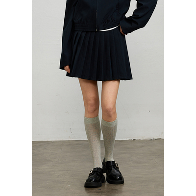 FISSXS短款A字学院风短裙