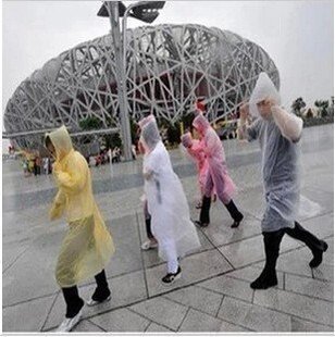 雨披雨衣旅游一次性韩国时尚男士女户外透明加厚骑行成人带帽雨