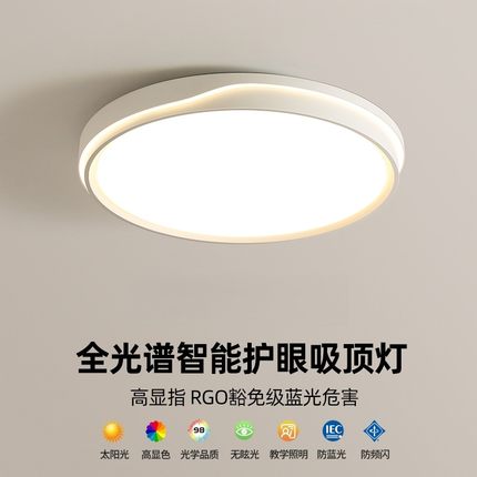 全光谱护眼卧室灯2025年新款客厅灯现代简约LED吸顶灯房间主卧灯