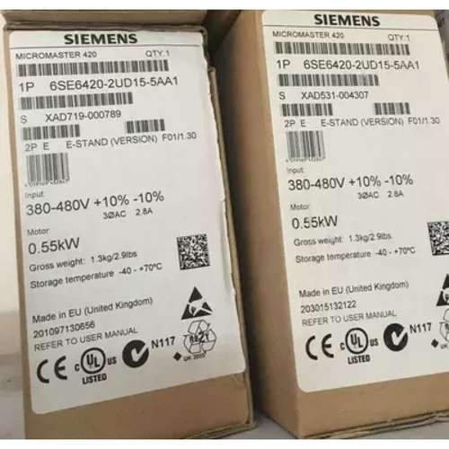 6SE6420-2UD27-5CA1全新原装MICROMASTER 420变频器7.5KW千瓦