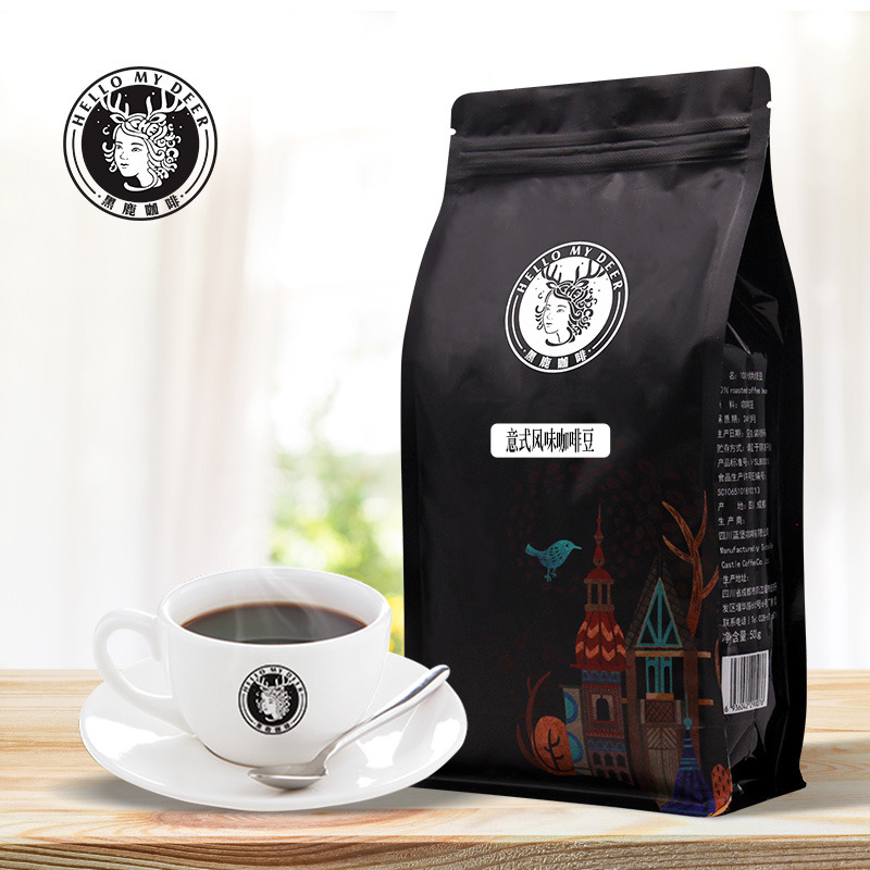 HELLO MY DEER/ Sambur coffee Italian Shannon flavor coffee bean Hand grinding coffee Mill 500gin the Coffee/Oatmeal/Chongyin , Instant coffee/Coffee beans/Powder , Coffee beans/Powder , Coffee beans  category - from Buy2taobao.com to provide professional Taobao agent buy service