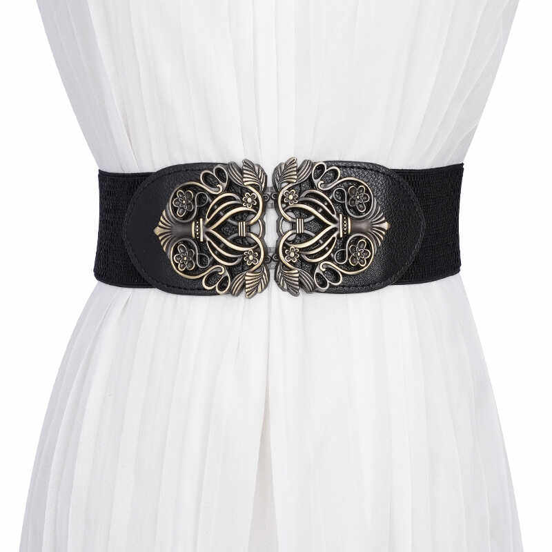 腰封女士搭配连裙子复古时尚黑色松紧汉服古装宽腰带束腰古风外穿,服饰配件/皮带/帽子/围巾,腰带/皮带/腰链,淘宝优惠券,粉丝福利购,淘宝优惠卷