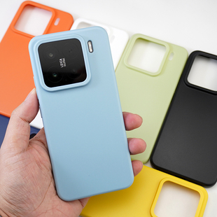 蛋壳数码适用小米15手机壳纯色tpu全包软壳微磨砂防摔防刮保护套防指纹硅胶情侣壳无挂绳孔简约新款商务ins风