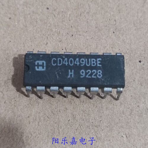 进口逻辑IC芯片 CD4049UBE TC4049BP MC14049UBCP 拆机质量保证