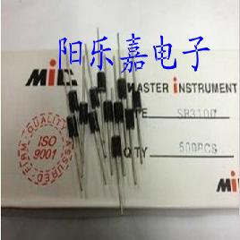 全新肖特基二极管 SR3100 SB3100 3A 100V DO-27 质量保证