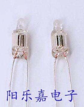 全新氖泡指示灯 直径4MMx10MM 红色警示灯 氖灯 质量保证