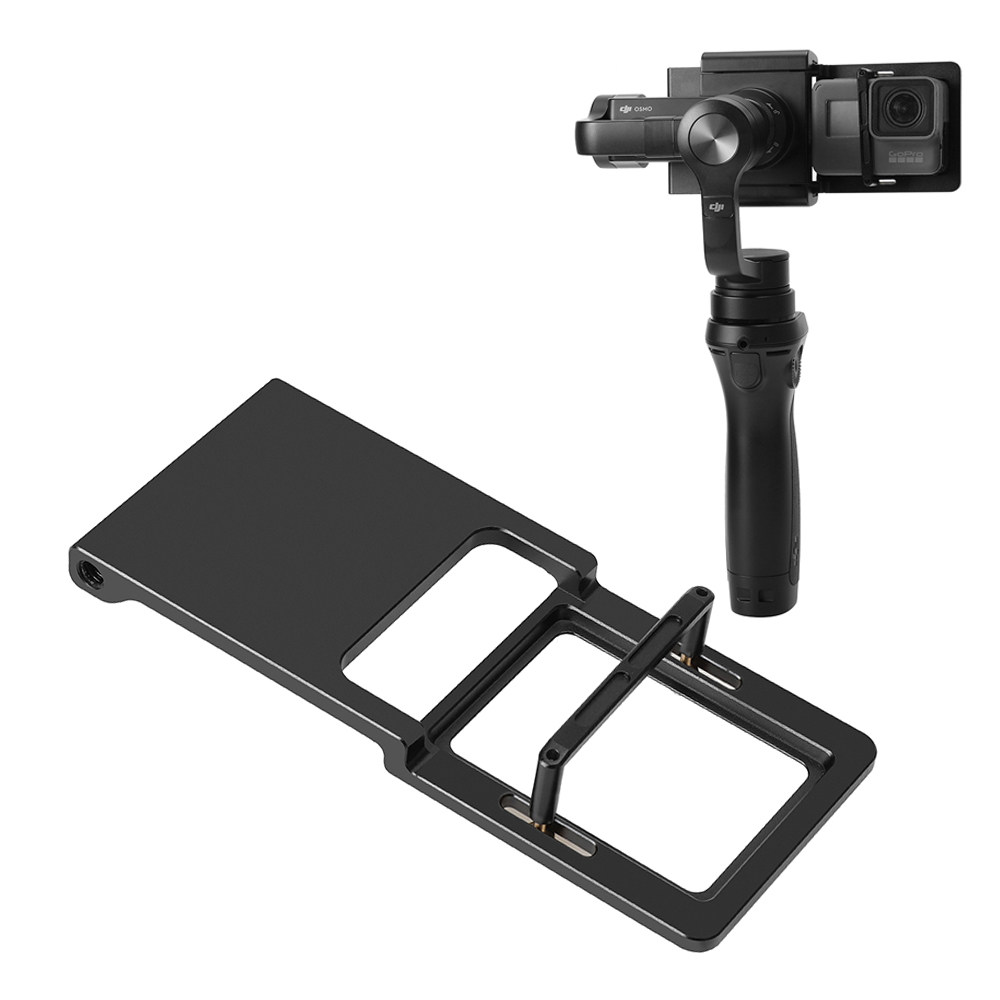 稳定器GoPro配件hero6/5/4小蚁4K智云飞宇大疆osmo云台转换夹板