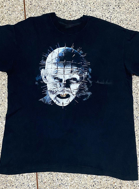 Hellraiser猛鬼追魂针头人克里夫巴克高街风古着感男女短袖T恤潮