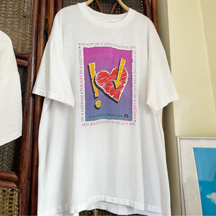 潮 T恤FOG高街学院风重磅棉情侣半袖 oversize美式 复古波普艺术短袖