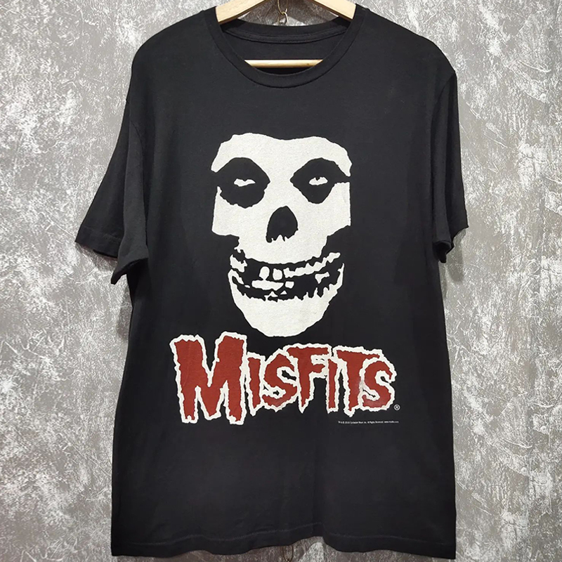 Themisfits乐队美式T恤慵懒风