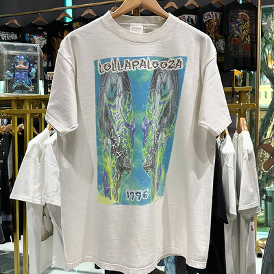 Lollapalooza音乐节美式纯棉T恤