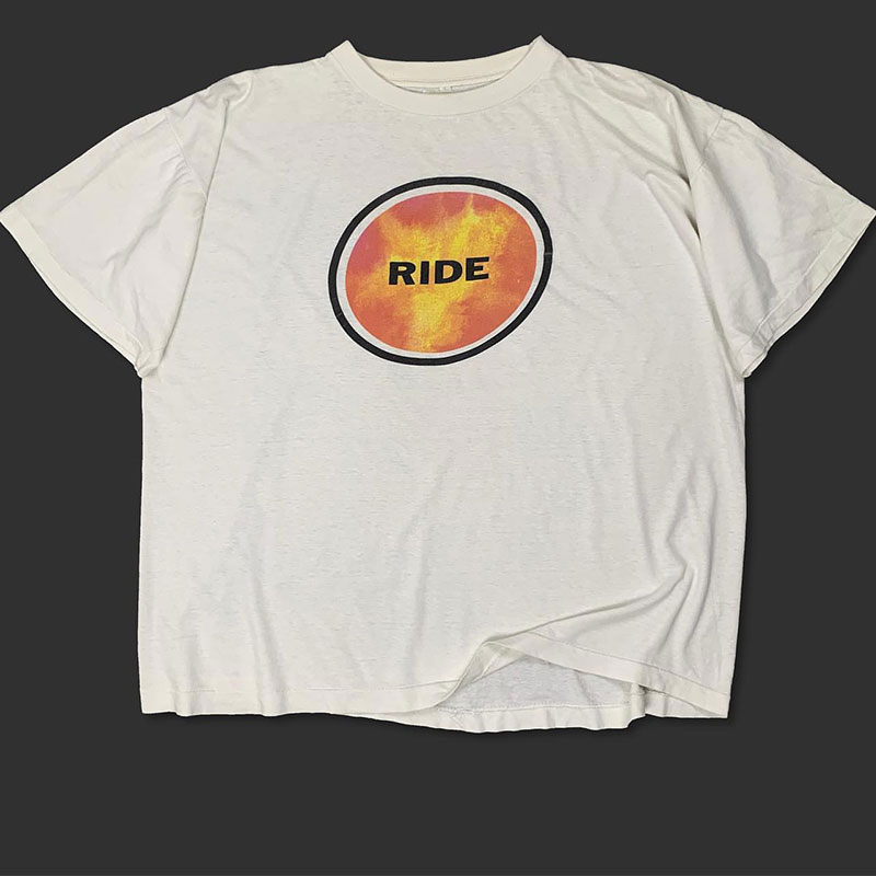 ride乐队美式街头潮牌男女短袖欧美复古潮流嘻哈宽松情侣款T恤
