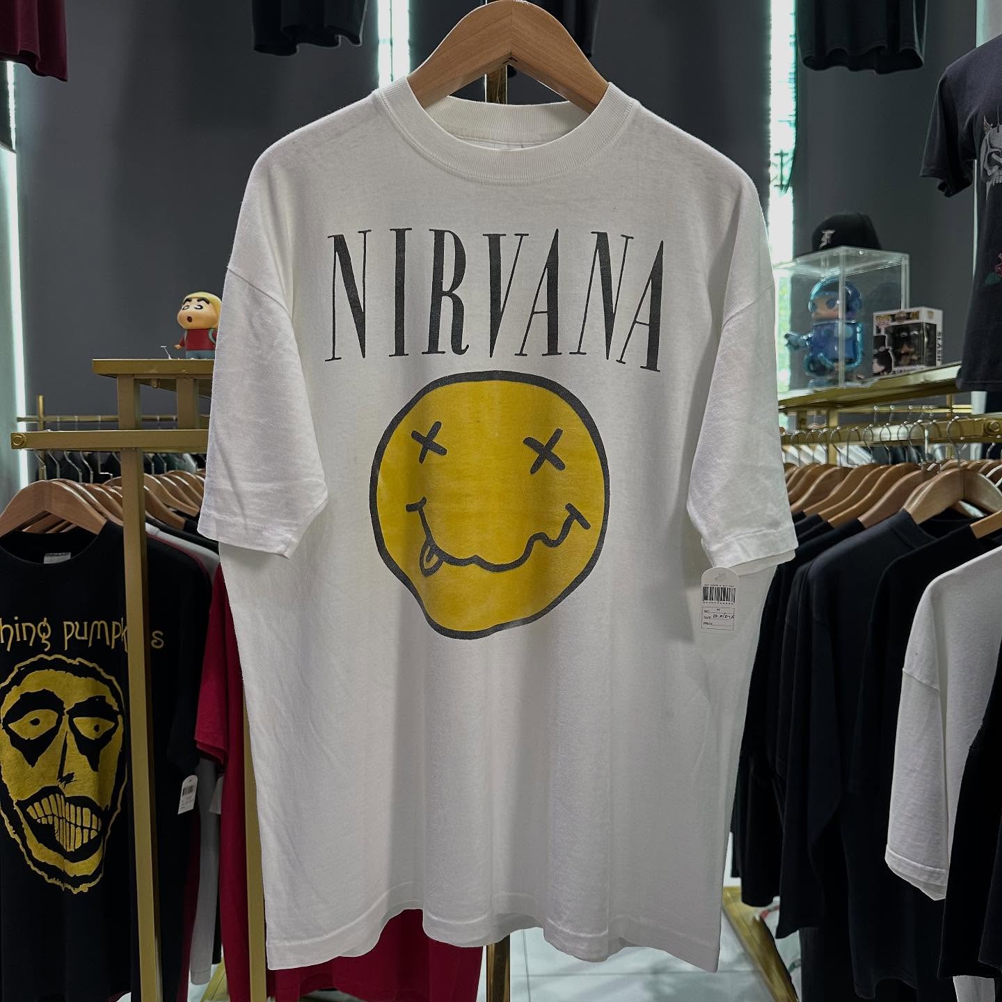 Nirvana涅槃乐队字母创意美式复古oversize西海岸盐系短袖T恤潮牌
